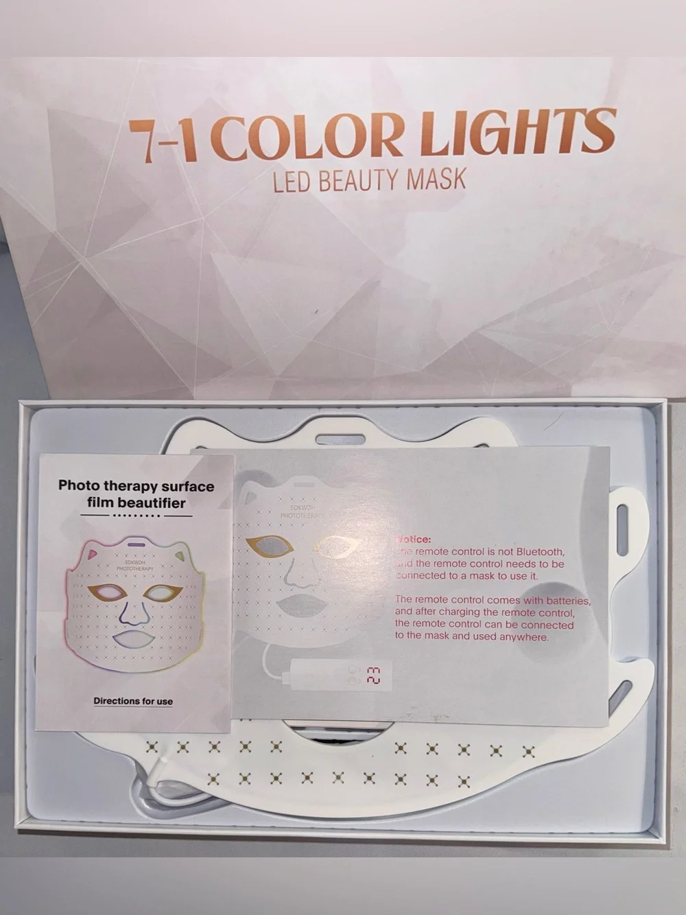 7-1 COLOR LIGHTS LED BEAUTY MASK